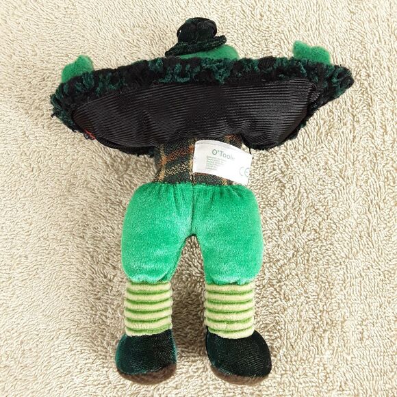 Small Leprechaun Frog O'Toole, 7.5" Standing Plush Toy Doll Figure, Russ Berrie - Picture 7 of 9